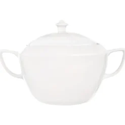 Serveringsfad & Skåle>Porcelæns suppeterrin med låg 3,5 l