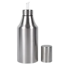Praktisk Rustfri Stål Oliedåse med Dryp-Eddike Dispenser Køkkenartikler (1000ml) Sale