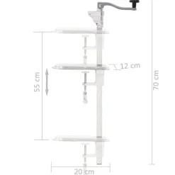 Professionel dåseåbner - Holdbar aluminium & rustfrit stål | Farve: Sølv | Størrelse: 70 cm Discount