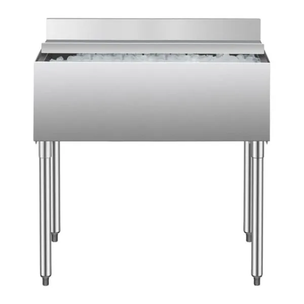 Professionel Isspand 95,3l, Under-bar Model, Med Skydelåg, Ideel til Køkkener Online