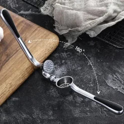 Professionel Multifunktions Køkken Zinklegering Manuel Hvidløgspresser Knuserværktøj Online