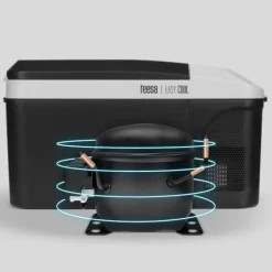 Professionelt TEESA rejsekøleskab med frysefunktion 13L DC12/24V AC 230V