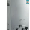 Vandvarmere>Propangas Tankless Vandvarmer, Øjeblikkelig Varmt Vand, Udendørs Brug,18L, Lys Grå
