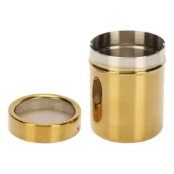 Pulverryster Rustfrit Stål Rustbestandighed Guld Finmasket Pulver Sukkerryster til Køkken Discount