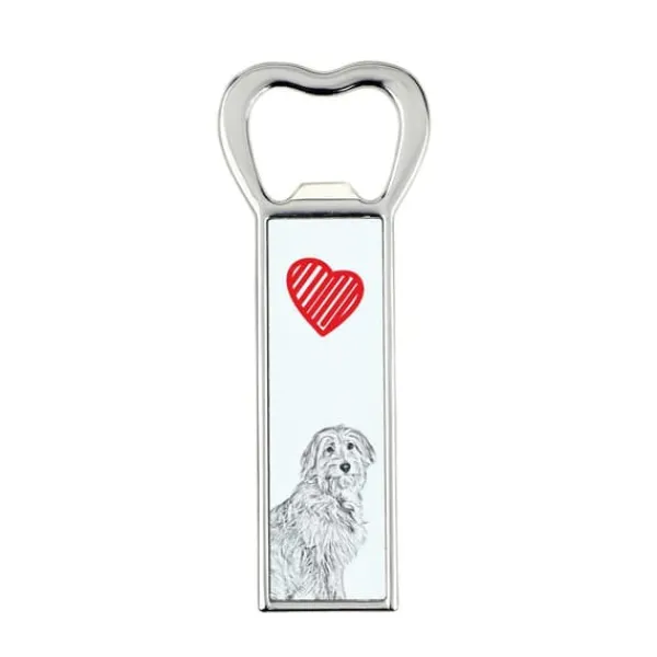Pyrenean Sheepdog I - flaskeåbner med en hund, personlig køleskabsåbner, unik gave til en mand fra Art-Dog Sale