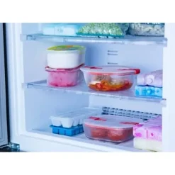 PYREX - COOK & HEAT - Fyrkantig glaslåda med lock 25 * 22 cm New
