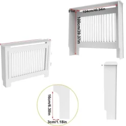 Radiatorer>Radiator Dække, Moderne Design, Holdbar MDF Konstruktion,B-M