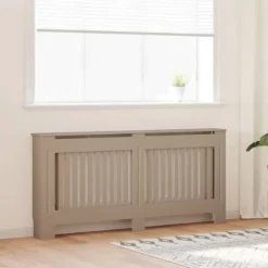 Radiatorafdækning i konstrueret træ - 2 stk | Farve: Brun | Størrelse: 172x19x81.5 cm Discount