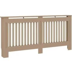 Radiatorafdækning i konstrueret træ - 2 stk | Farve: Brun | Størrelse: 172x19x81.5 cm Discount