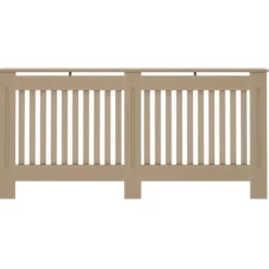 Radiatorafdækning i konstrueret træ - 2 stk | Farve: Brun | Størrelse: 172x19x81.5 cm Discount