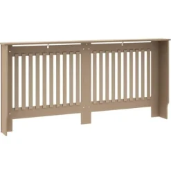 Radiatorafdækning i konstrueret træ - 2 stk | Farve: Brun | Størrelse: 172x19x81.5 cm Discount