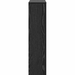 Radiatorcover i sort eg - Pladsbesparende i trælook | Størrelse: 104x20x82 cm Outlet