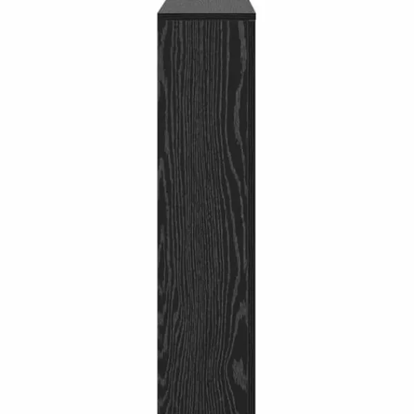 Radiatorcover i sort eg - Pladsbesparende i trælook | Størrelse: 104x20x82 cm Outlet