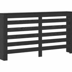 Radiatorcover i trælook - Funktionelt design til stuen | Farve: Sort eg | Størrelse: 149x20x82 cm Discount