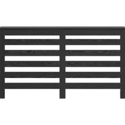 Radiatorcover i trælook - Funktionelt design til stuen | Farve: Sort eg | Størrelse: 149x20x82 cm Discount