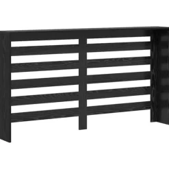 Radiatorcover i trælook - Funktionelt design til stuen | Farve: Sort eg | Størrelse: 149x20x82 cm Discount
