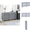 Radiatorer – tilbehør - Living radiatorskjuler 172x19x81,5 cm MDF antracitgrå Outlet