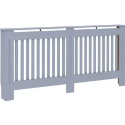 Radiatorer – tilbehør - Living radiatorskjuler 172x19x81,5 cm MDF antracitgrå Outlet