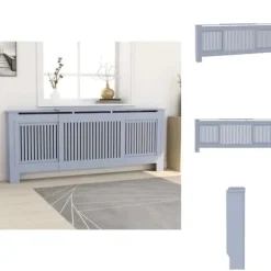 Radiatorer – tilbehør - Living radiatorskjuler 205 cm MDF grå Hot