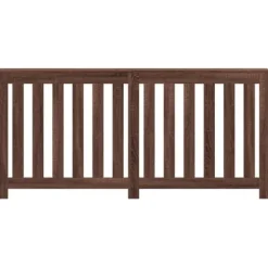 Radiatorskjuler i konstrueret træ - Moderne design | Farve: Brun egetræsfarvet | Størrelse: 175x20x82 cm Sale