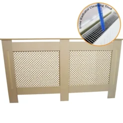 Radiatorskjuler MDF Ufarvet 151,5 cm Outlet