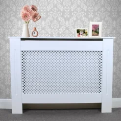Radiatorskjuler MDF Ufarvet 151,5 cm Outlet