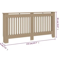 Radiatorskjuler 172x19x81 cm MDF - Radiatorskjuler - Radiatorskjulere - Home & Living