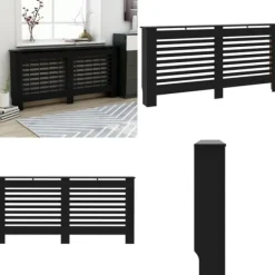 Radiatorer>Radiatorskjuler 172x19x81,5 cm MDF sort - Radiatorskjuler - Radiatorskjulere - Home & Living