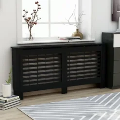 Radiatorer>Radiatorskjuler 172x19x81,5 cm MDF sort - Radiatorskjuler - Radiatorskjulere - Home & Living