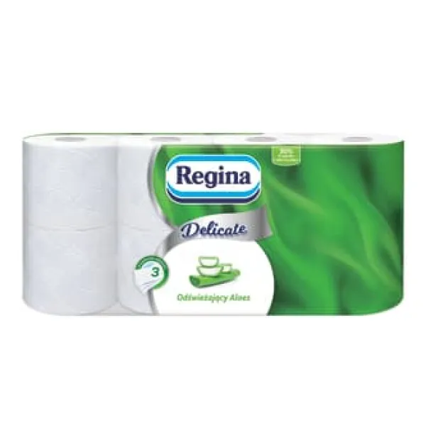 Regina Delicate Aloe Vera Toiletpapir 8 Ruller New