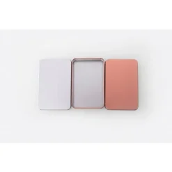 Rektangulær blikdåse - Sølv (12.5x8x1.5cm) Sale