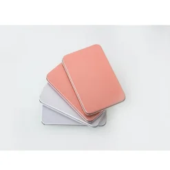 Rektangulær blikdåse - Sølv (12.5x8x1.5cm) Sale