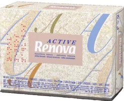 Papirlommetørklæder>Renova Active 3-lags mini-klude 46 stk.
