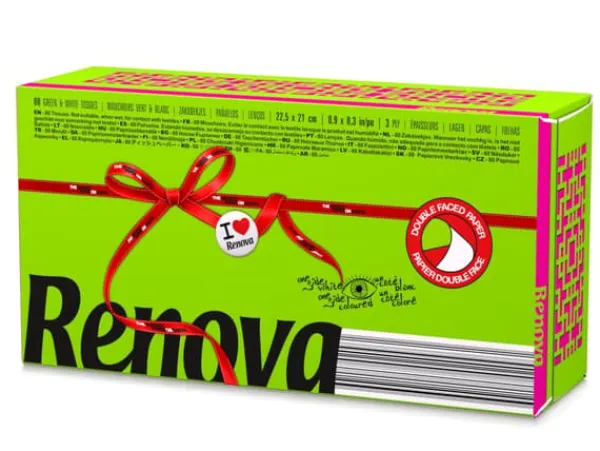 Renova Aftagelige Tissues Grøn 80stk Online