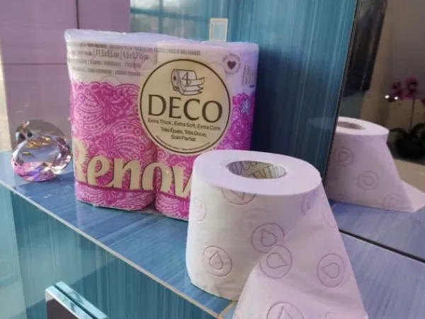 Toiletpapir>Renova Deco Hvid Duft Toiletpapir 4-lags 140 ark 4 ruller