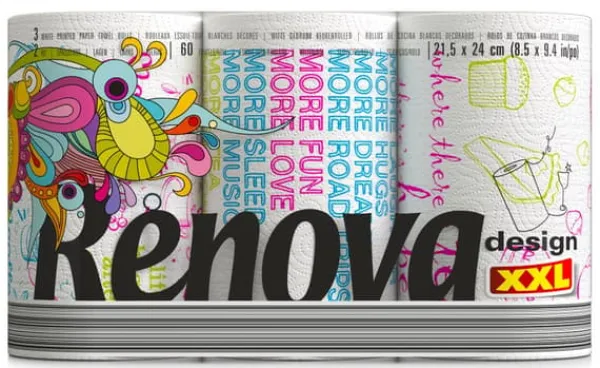 Aftørringspapir>Renova Design XXL 3R papirhåndklæde