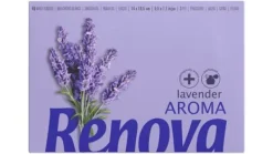 Papirlommetørklæder>Renova Lavendel Håndservietter i Miniæske 3-lags 46 stk.