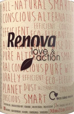 Aftørringspapir>Renova Love&action 1R Papirhåndklæde