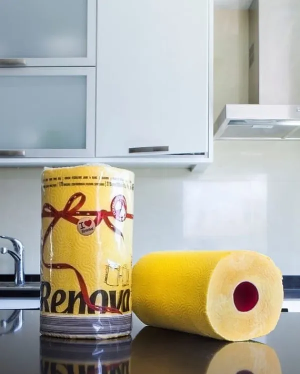 Renova papirhåndklæde gul 1R Outlet