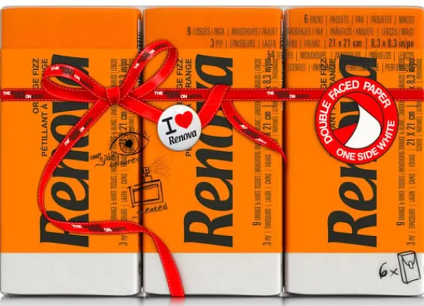 Renova Red label orange serviet 6x9 stk Best