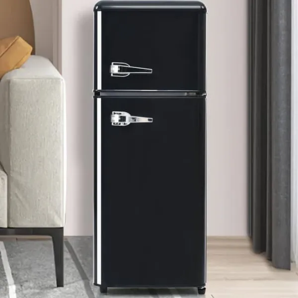 Retro Køleskab, Køle-/fryseskab, 105,5 cm, 92L, 28L fryser, Energiklasse D Discount