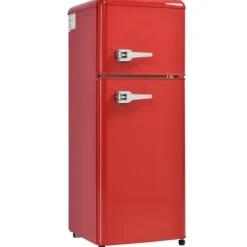 Retro-Køleskab, Køle-/fryseskab, 105,5 cm, 92L, 28L fryser, 116 kWh/år Hot