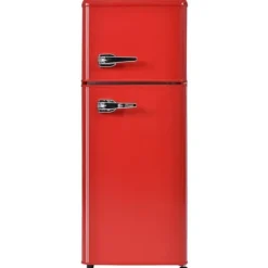 Retro-Køleskab, Køle-/fryseskab, 105,5 cm, 92L, 28L fryser, 116 kWh/år Discount