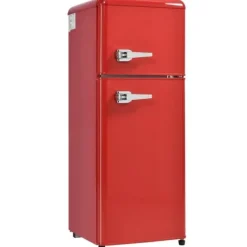 Retro-Køleskab, Køle-/fryseskab, 105,5 cm, 92L, 28L fryser, 116 kWh/år Discount