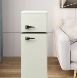 Retro-Køleskab, Køle-/fryseskab, 105,5 cm, 92L, 28L fryser, 116 kWh/år Sale