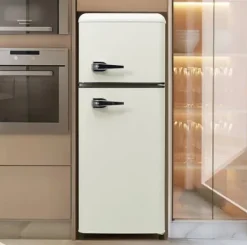Retro-Køleskab, Køle-/fryseskab, 105,5 cm, 92L, 28L fryser, 116 kWh/år Sale