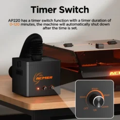 Røgrens, 3-lags filtrering, timerfunktion,AP220 Best