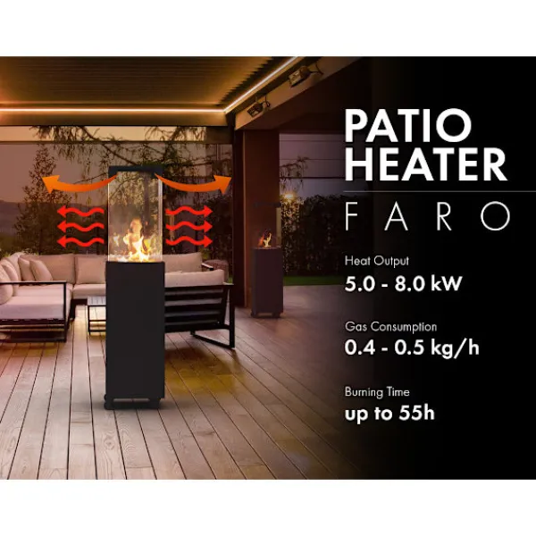 Terrassevarmere>Rio Bord Rio Bord LPG 37mbar EU Skrue-på DE,PL