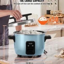 Riskoger, 10 L, 48x39x33 cm, Non-stick, Kommerciel New