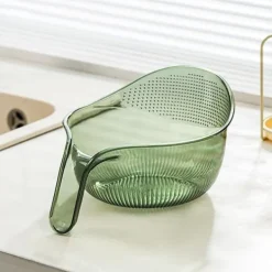 Risvaskesigte, drænhulsdesign, risvaskesigte, sikurv, multifunktionel, køkkenafløb, gadget, holdbar, nem at bruge, risvaskeskål, moderne Best